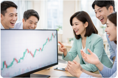 상승 구간에서 투자자들이 몰리는 과열 장면