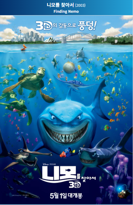 니모를 찾아서(2003) 포스터 사진