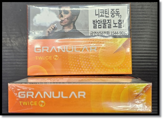 KT&amp;G전자담배 릴 에이블 전용 스틱 '그래뉼라' 캡슐형 5종 트와이스 아이스러시 아이스노우 커플 블루밍 맛, 향, 특징, 기기와의 관계 분석