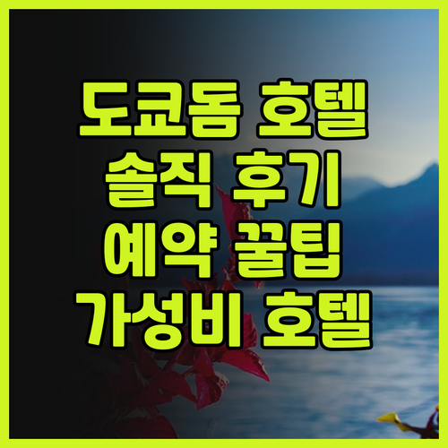 도쿄 돔 호텔 후기 객실 정보부터 예..