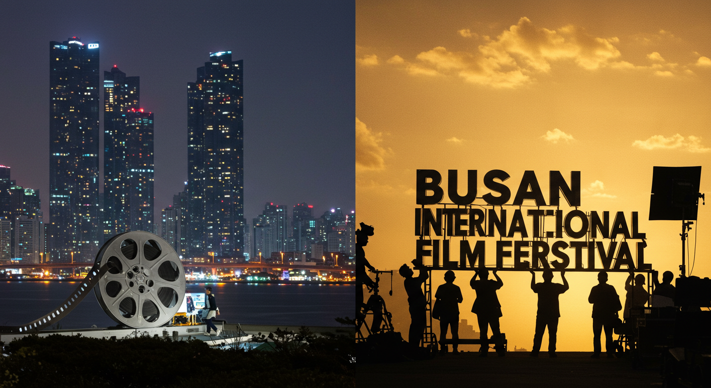 부산국제영화제를 움직이는 사람들의 상징적 장면