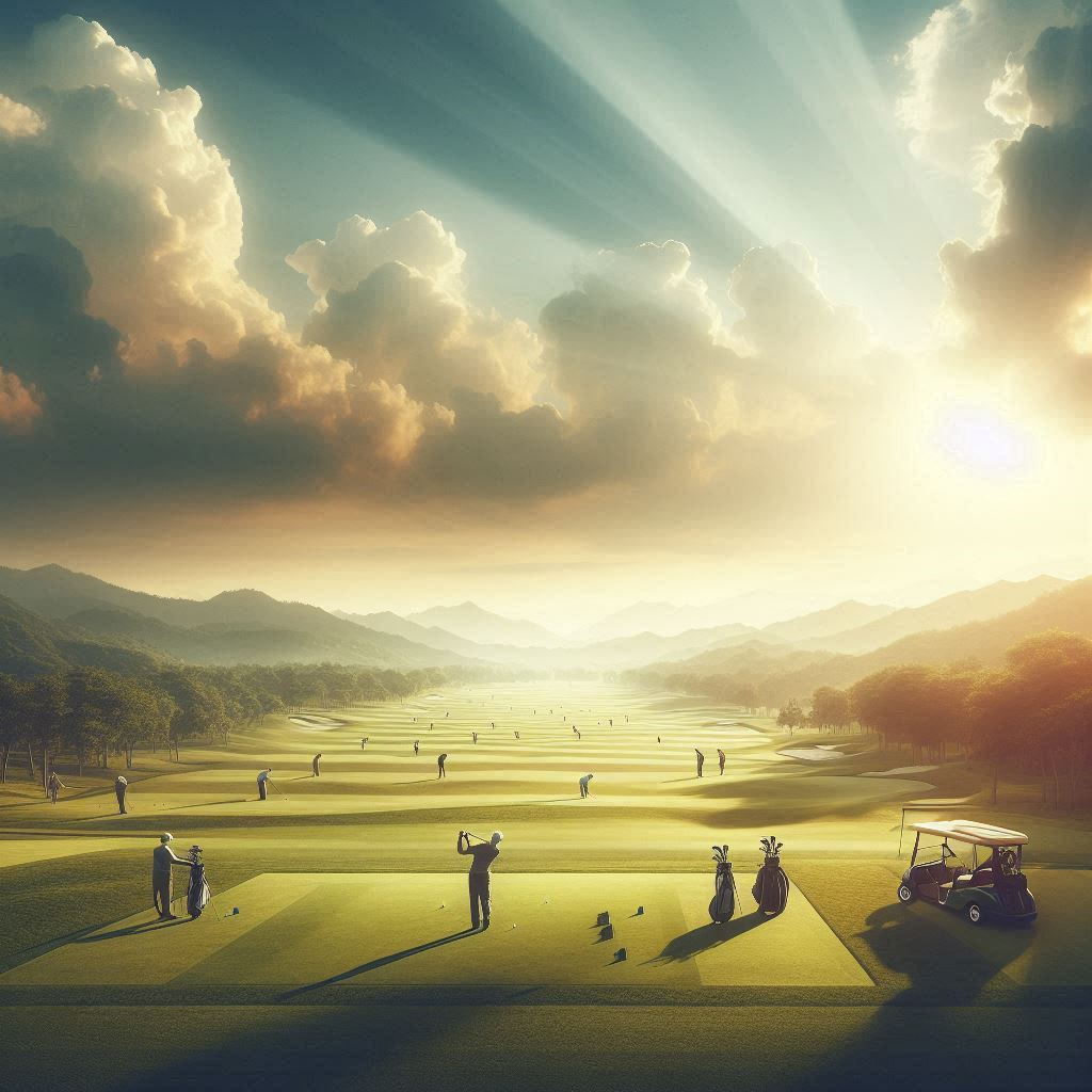 실외골프연습장 배경