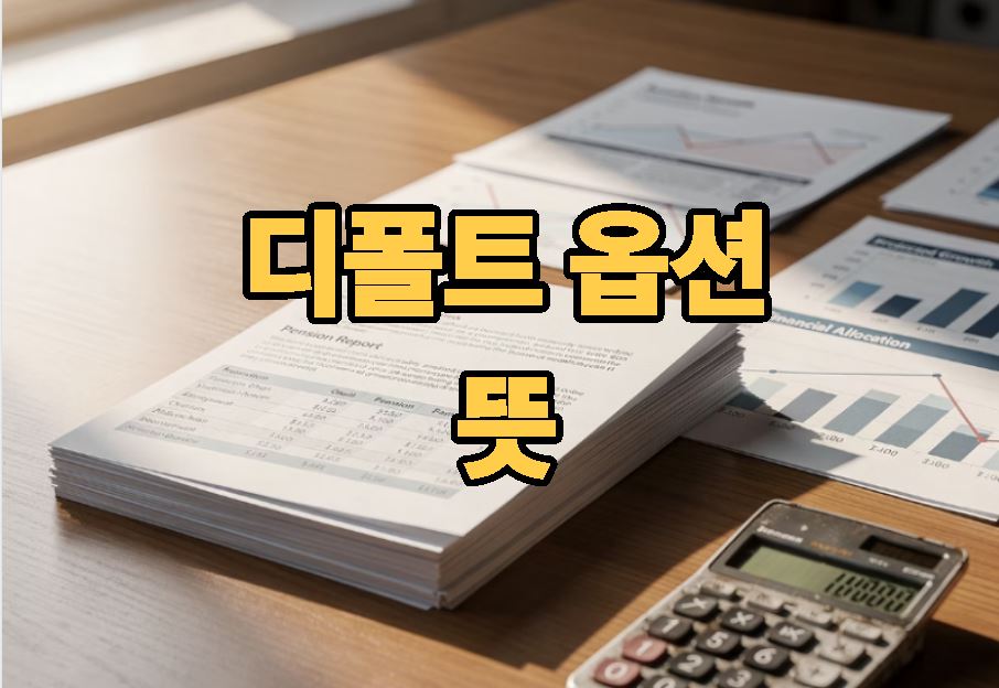 디폴트 옵션 뜻