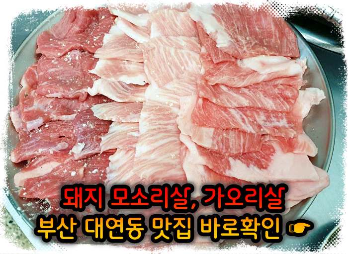 부산 대연동 맛집 모소리살&#44; 가오리살