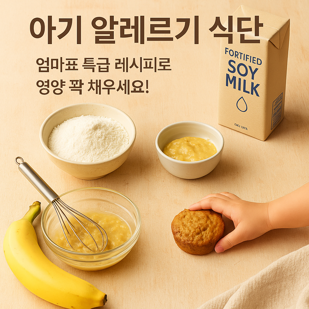 엄마표 특급 레시피 – 알레르기 대체재로 만든 아기 건강 간식