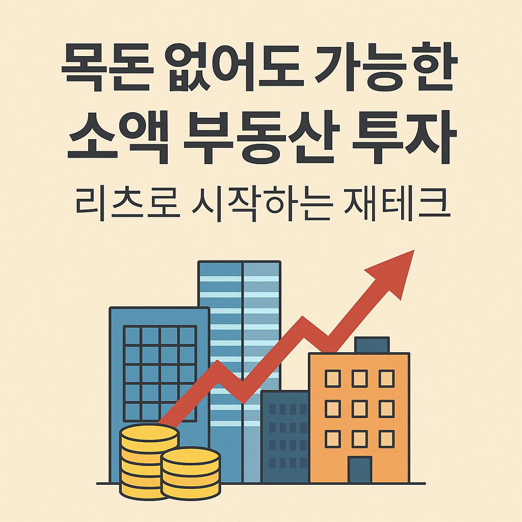 목돈 없어도 리츠로 시작하는 부동산 소액 투자 방법