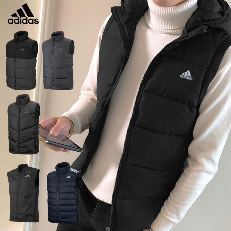 아디다스패딩조끼 이너 방한 동계훈련 베스트 후드 사무실회사쪼끼 산책 등산조기 간절기 겨울