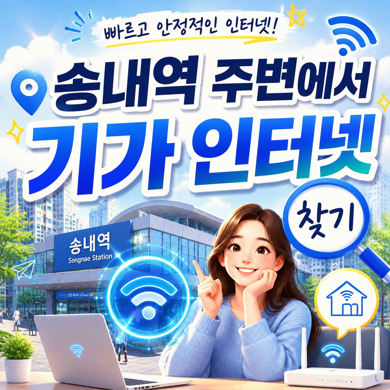 송내역 근처 기가 인터넷, 어디서 어떻게 신청할까요
