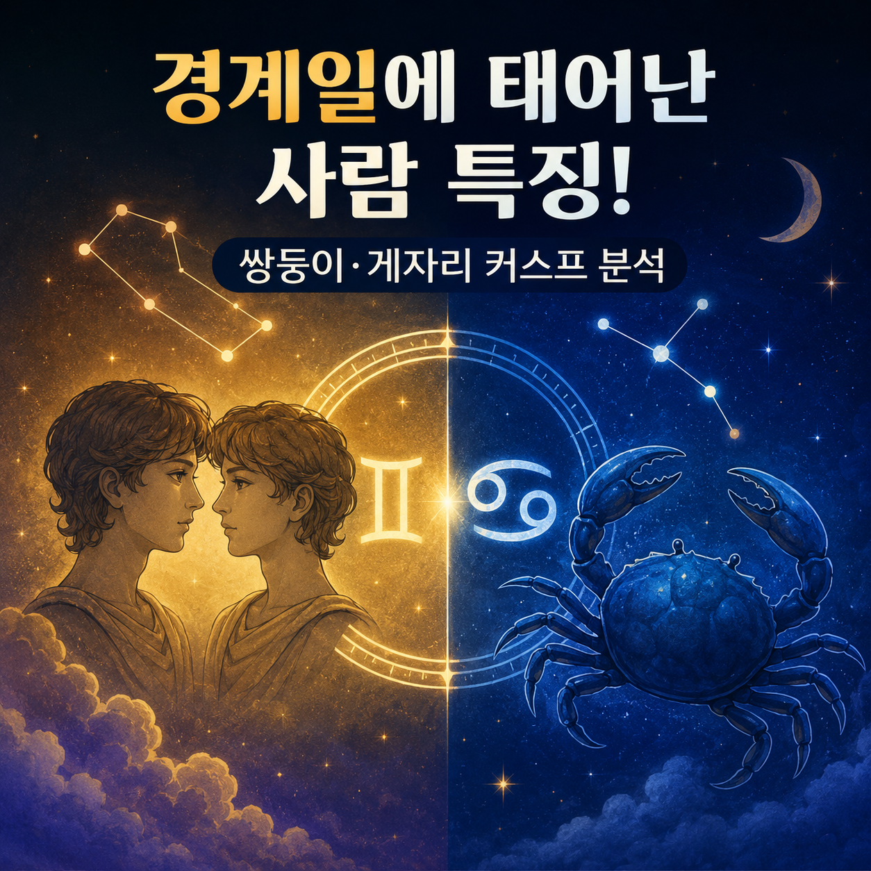 쌍둥이자리 게자리 커스프