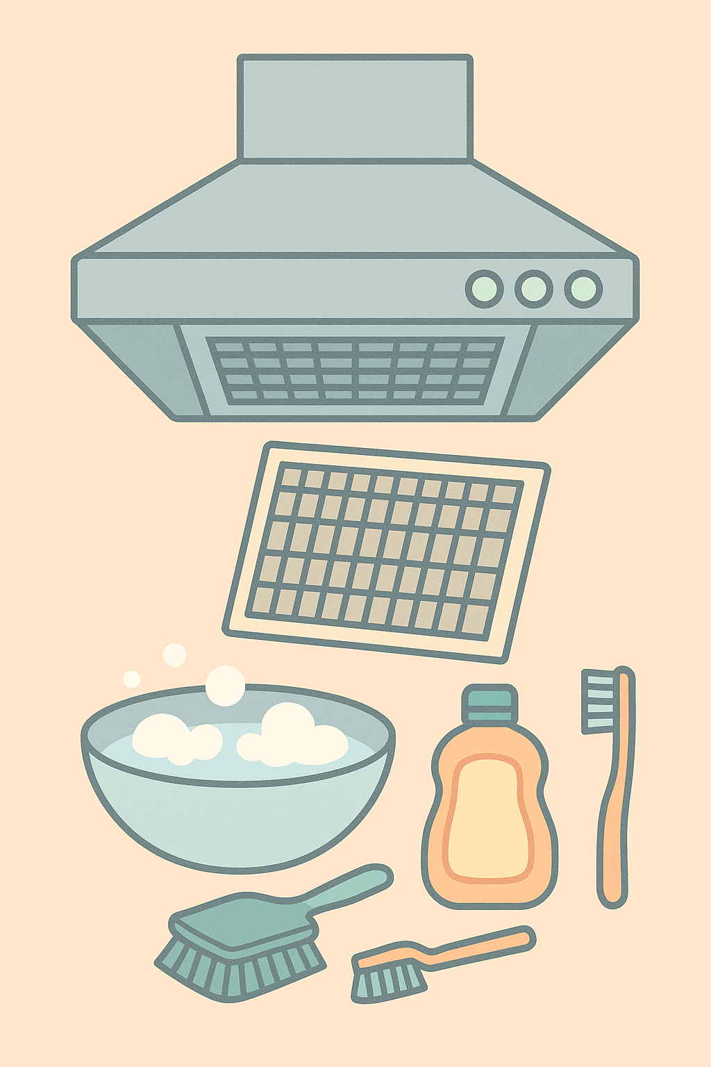 주방 환기후드 청소법