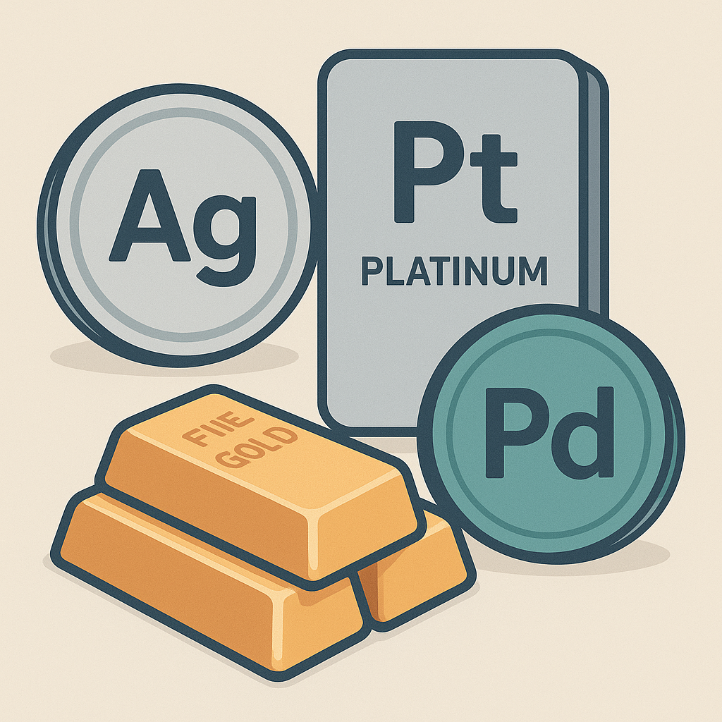 귀금속 다변화 진짜 실전 가이드: 은·백금·팔라듐의 산업수요/세제/보관비/유동성/스프레드 비교로 찾는 최적 조합