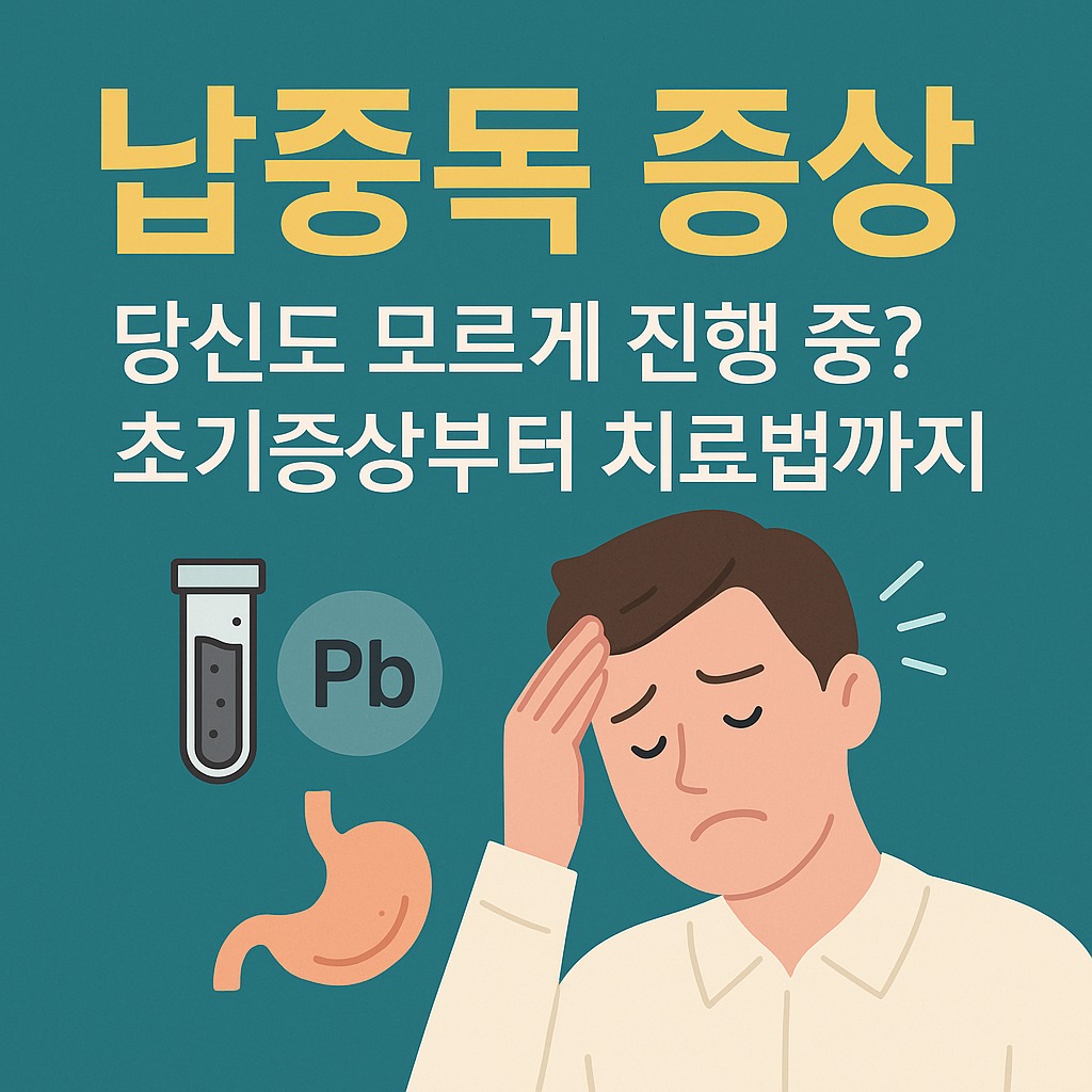 납중독 증상, 당신도 모르게 시작되고 있을 수 있습니다