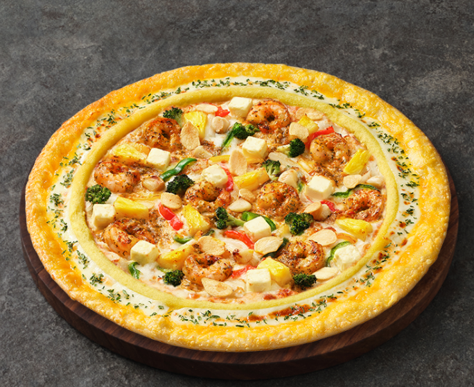 갈릭버터쉬림프피자