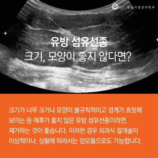 유방 섬유선종 수술, 절제과정, 관리법 및 필요성, 중요성