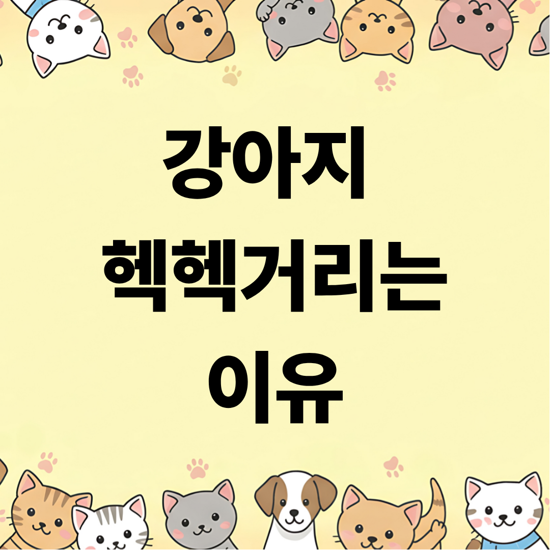 강아지 헥헥거리는 이유