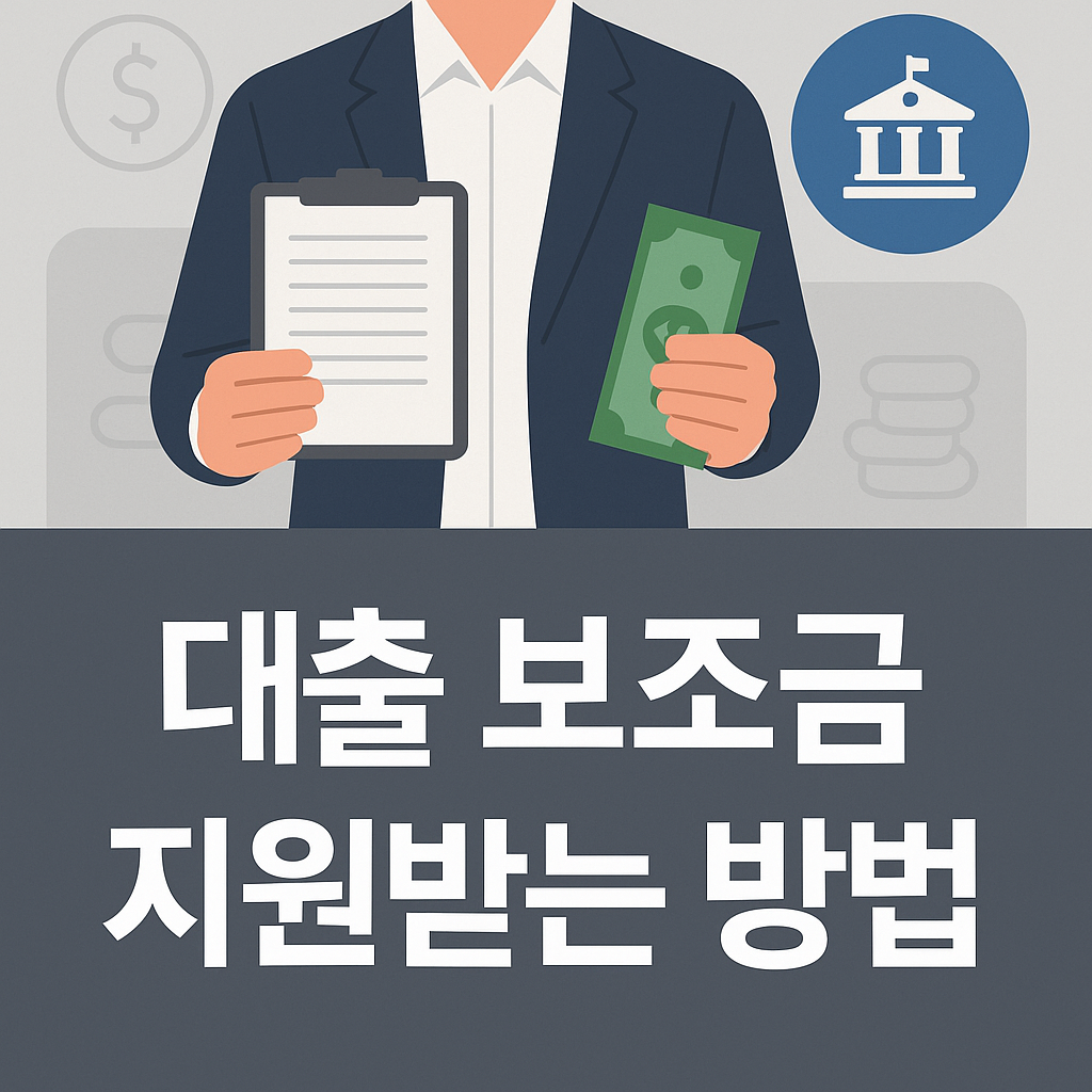 소상공인 대출 보조금 지원방법