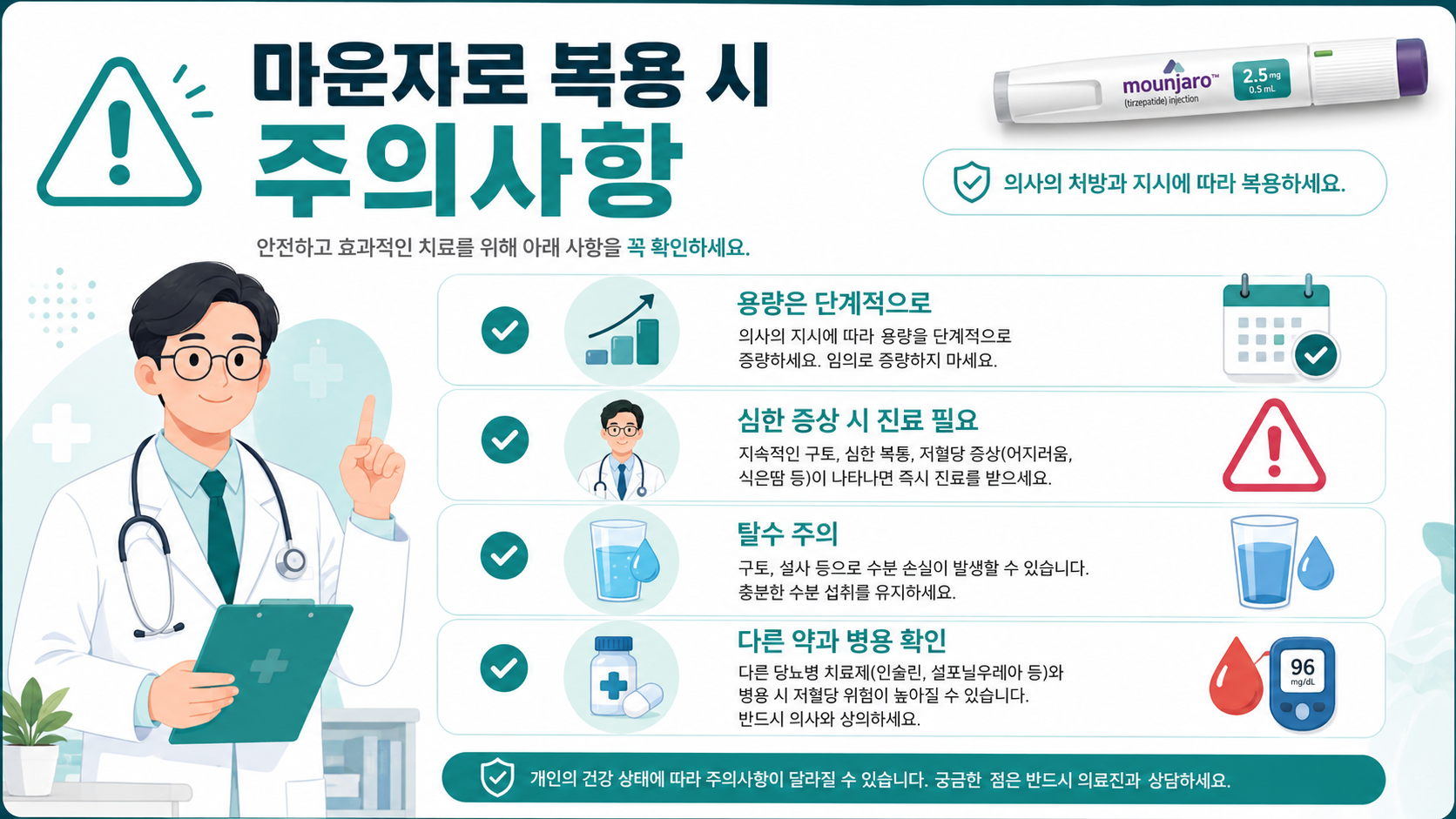 마운자로 복용 주의사항