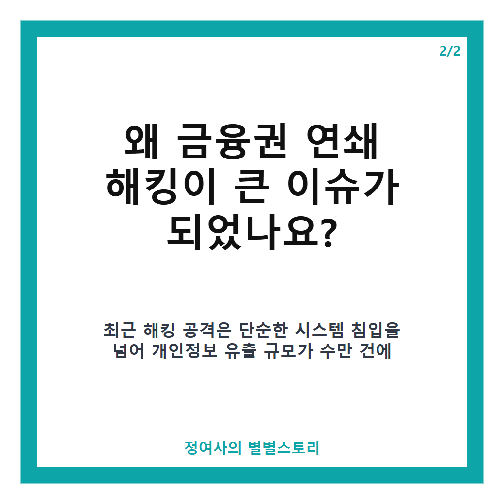 금융권 연쇄 해킹 전담수사팀 28명 투입&hellip;수사 현황과 대응 전략 분석 카드뉴스 3