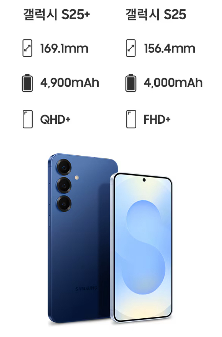 갤럭시 S25 시리즈 ❘ 0.4mm 얇아진 두께