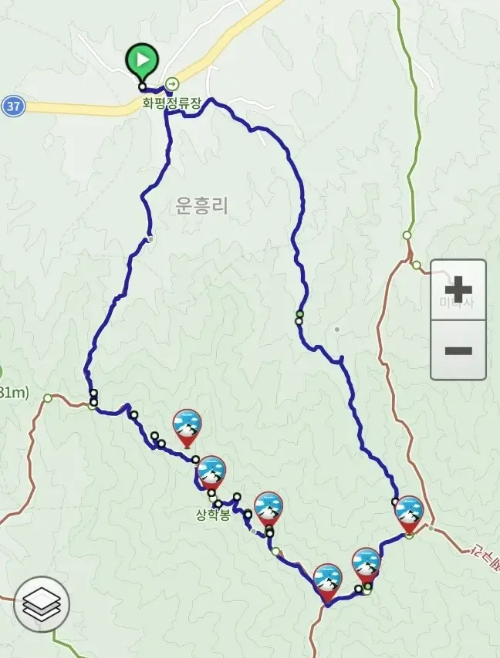 속리산 묘봉 등산코스 모습