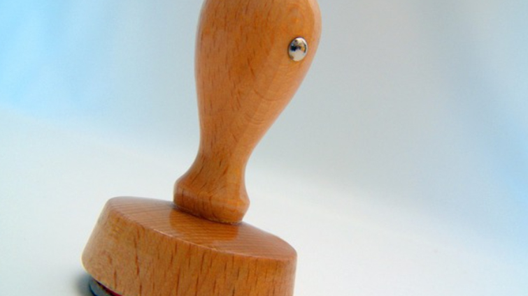 나무색상의-동그란-도장