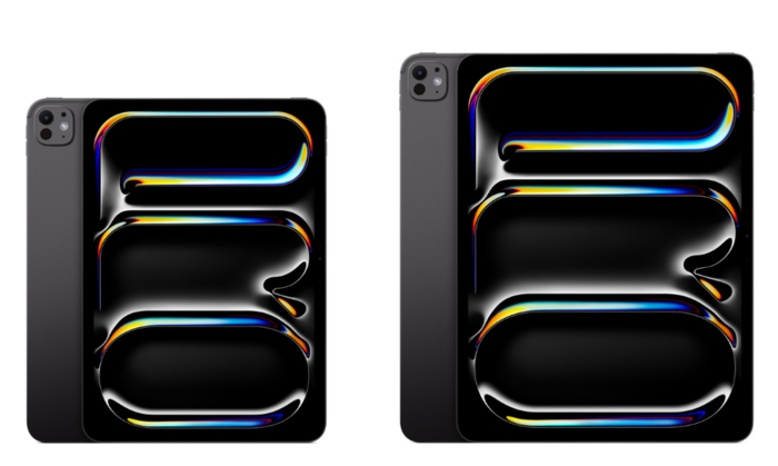 OLED 디스플레이가 적용된 아이패드 프로 11인치(왼쪽), 13인치.