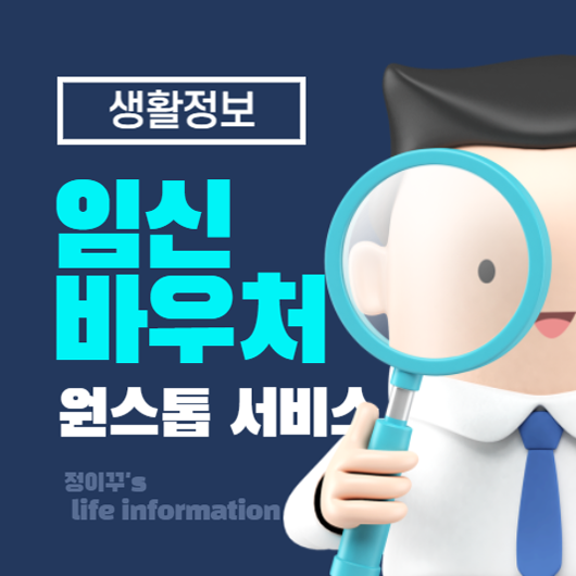 임신 원스톱 서비스 임신바우처 신청 각종 진료비 영양제 혜택