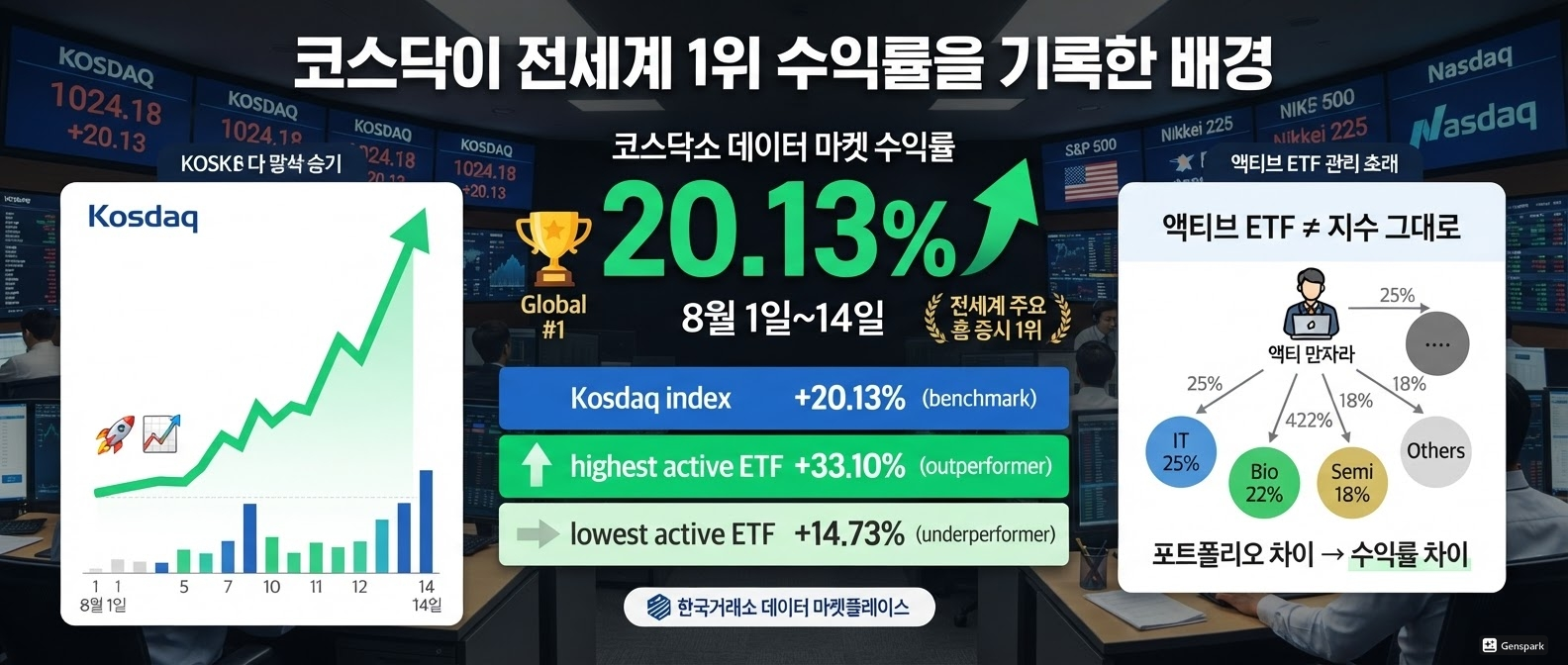 코스닥이 전세계 1위 수익률을 기록한 배경