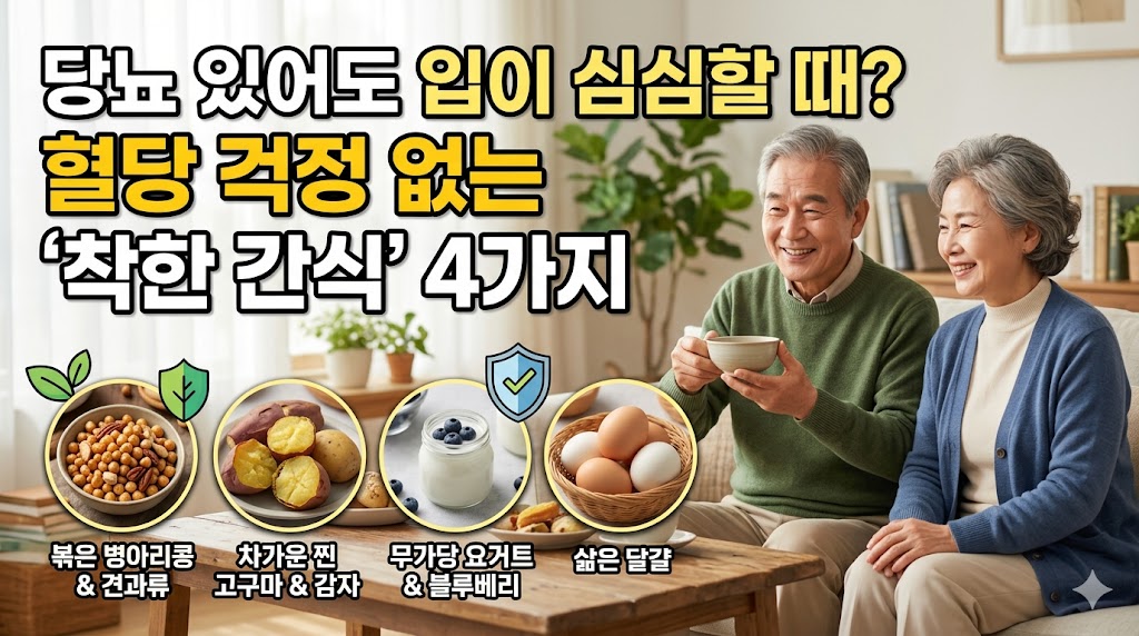 당뇨 있어도 입이 심심할 때? 혈당 걱정 없는 '착한 간식' 4가지