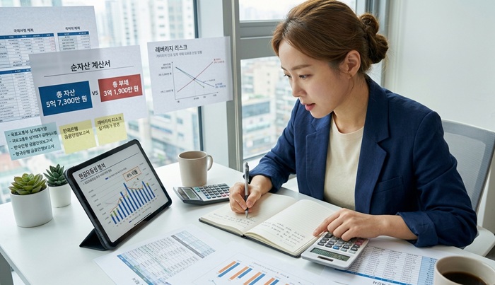 순자산 계산 관련 사진