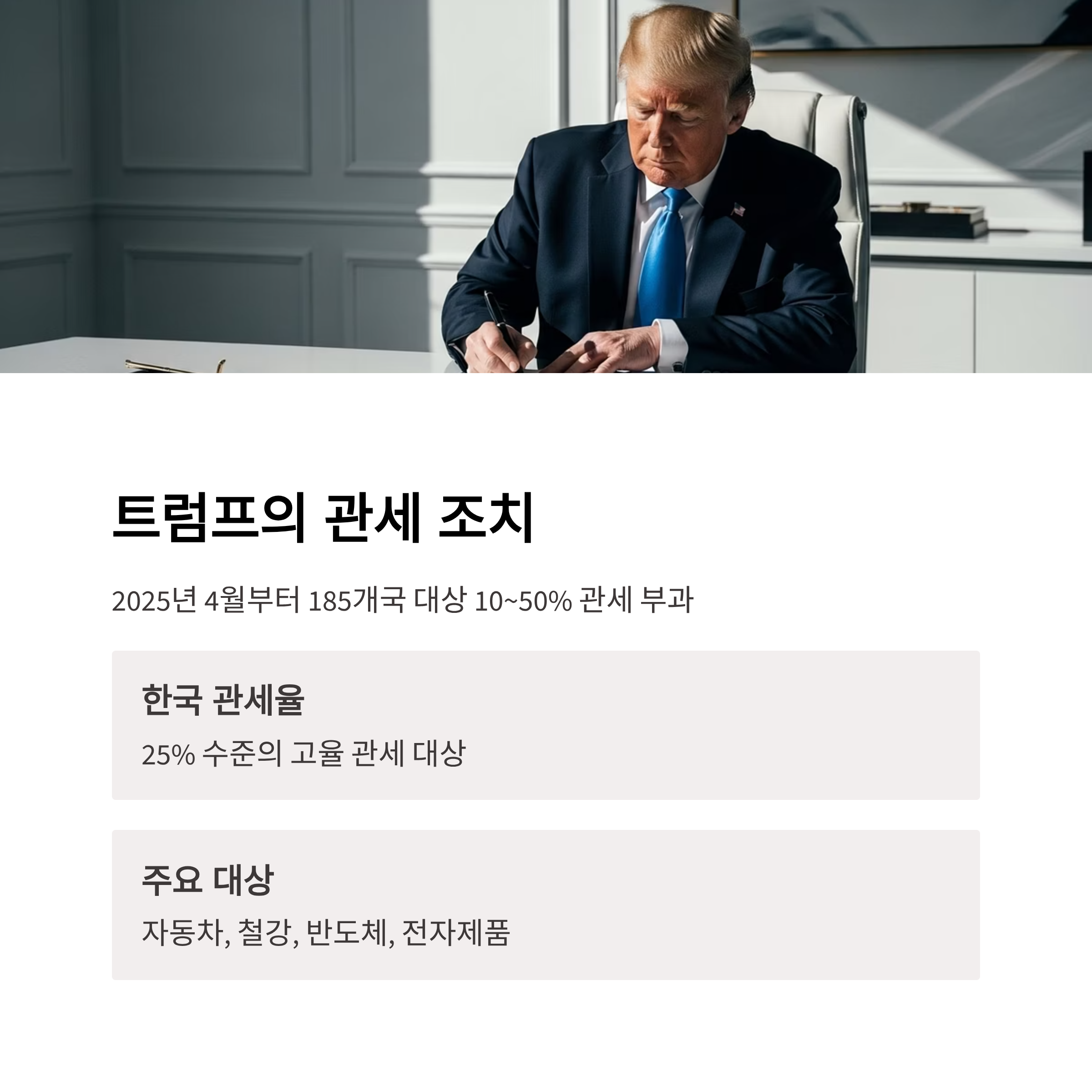 트럼프의 관세 조치