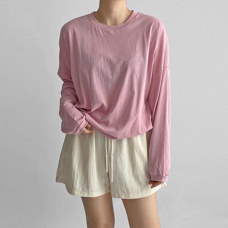 얇은 여름 맨투맨 긴팔 티