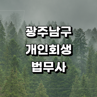 광주 남구 개인회생 법무사