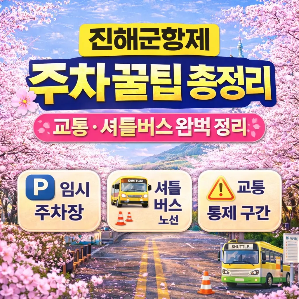 진해군항제 주차 꿀팁 총정리｜교통&middot;셔틀버스 정보까지