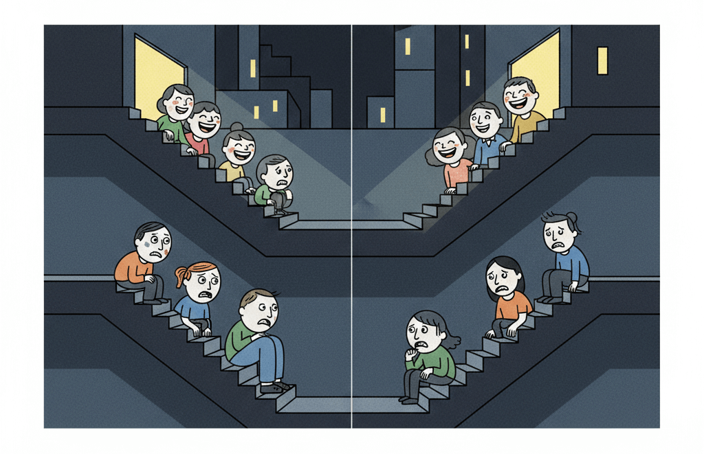 블랙 코미디와 계급 대비