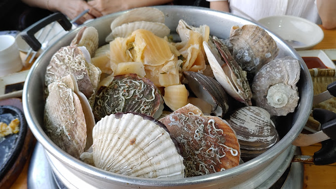 대부도 조개구이 칼국수 '사또횟집'