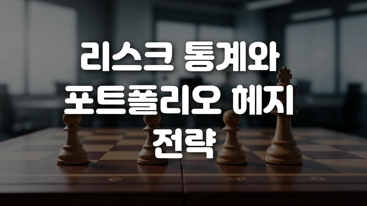 리스크 통계와 포트폴리오 헤지 전략
