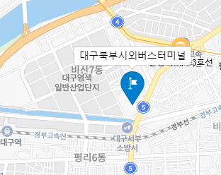 대구북부에서 인천공항 리무진 공항버스 지도 위치