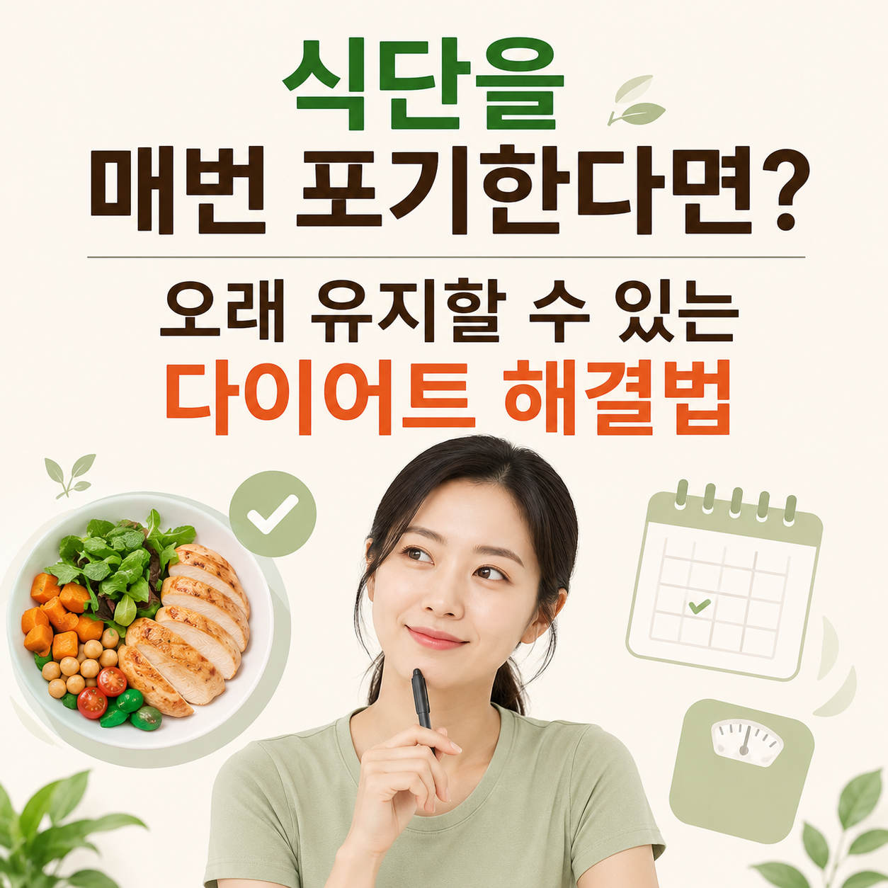 식단을 매번 포기한다면?