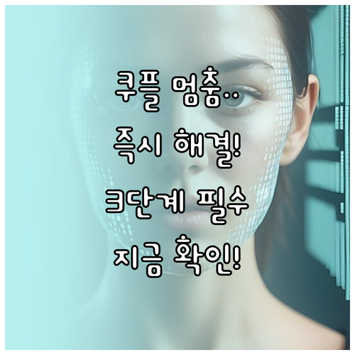 쿠팡플레이 재생 오류 화면 멈춤 현상..