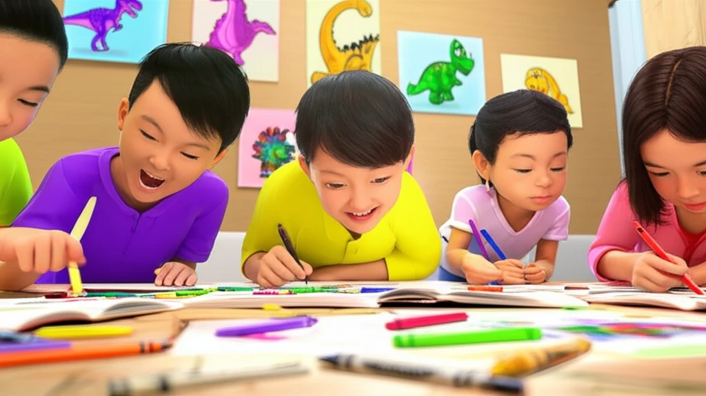 공룡 색칠놀이: 교육 효과 높이는 꿀