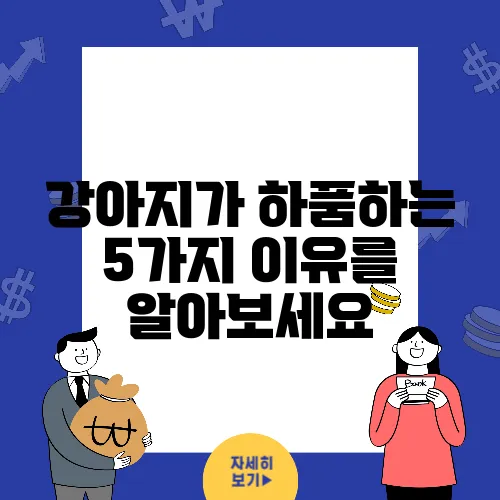 강아지가 하품하는 5가지 이유를 알아보세요