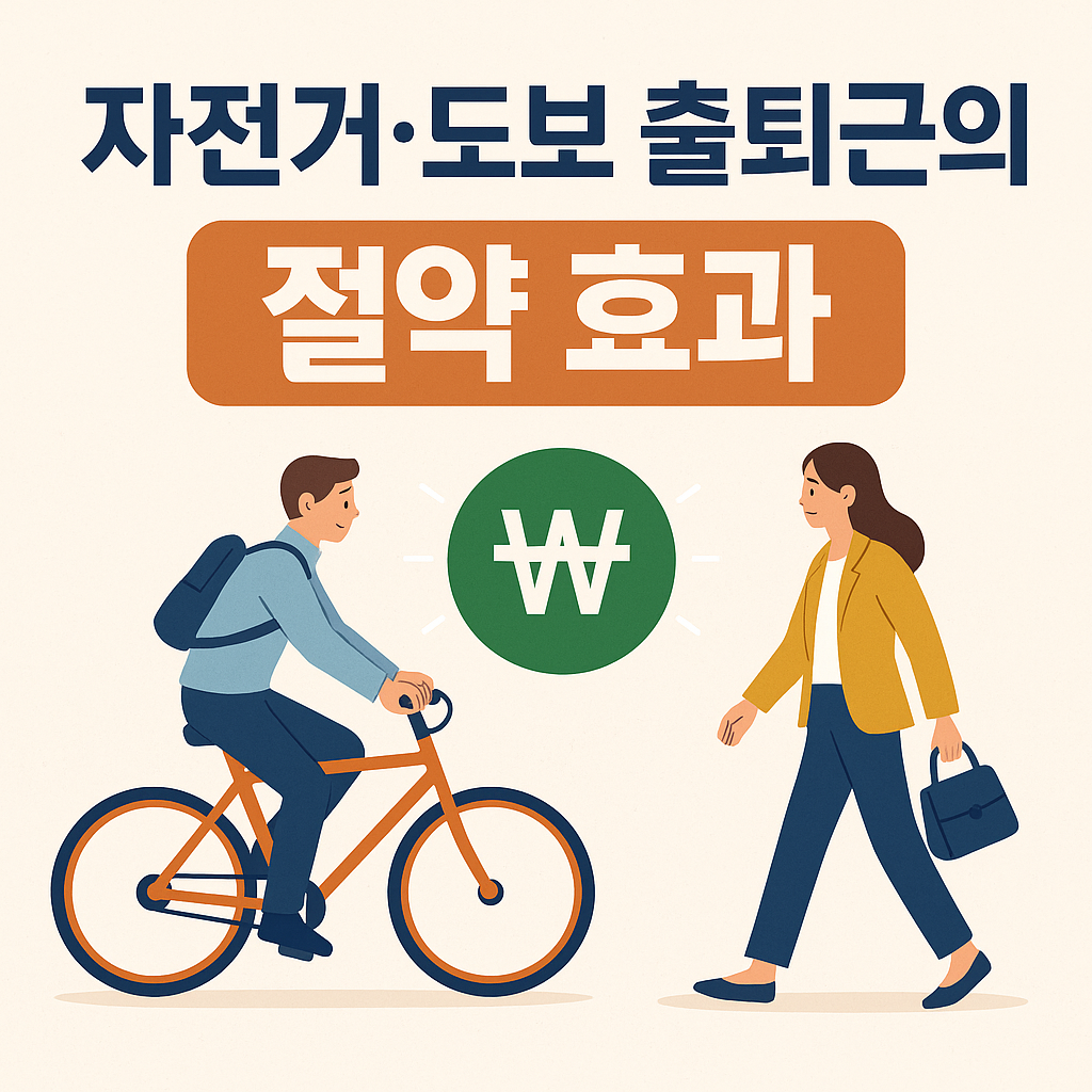 자전거&middot;도보 출퇴근의 절약 효과