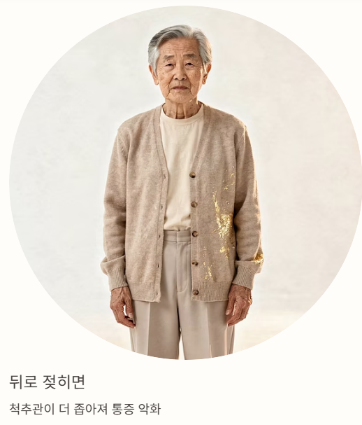 뒤로 젖히면