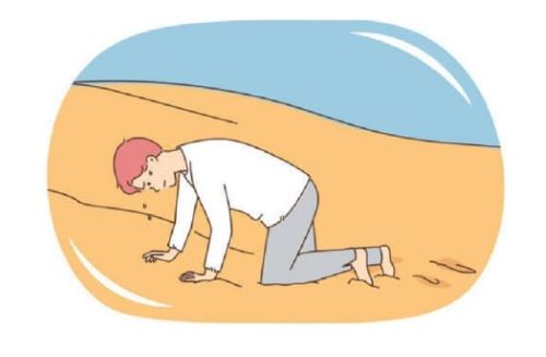 열탈진&#44; 열피로 일러스트 이미지