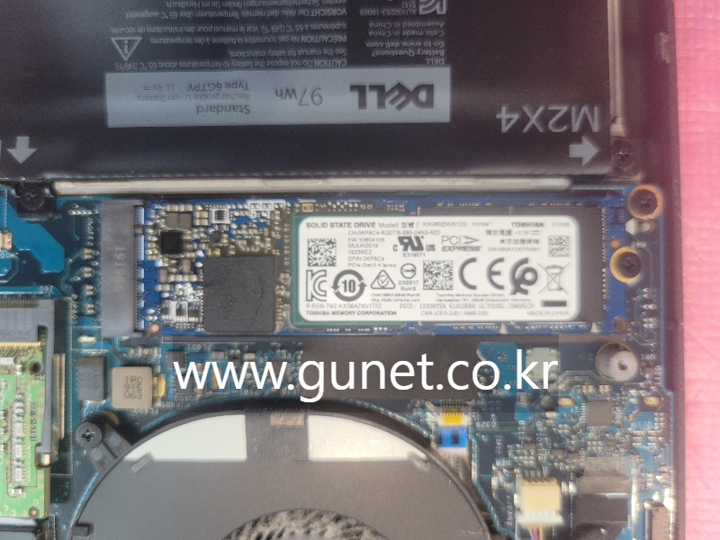 Dell XPS 15 7590 델 m.2 nvme ssd 업그레이드