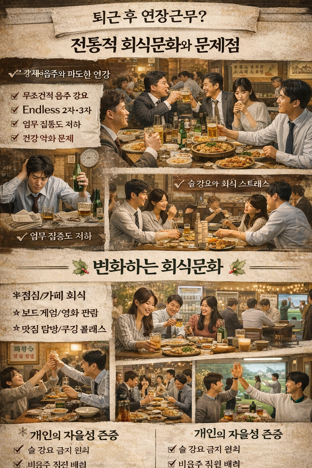 직장인의 회식문화 진짜 현실 이미지