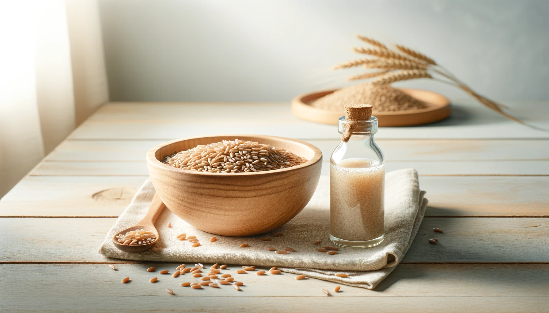 카무트 곡물과 효소 이미지