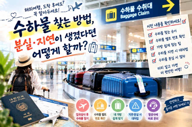 해외여행 수화물 찾는 방법