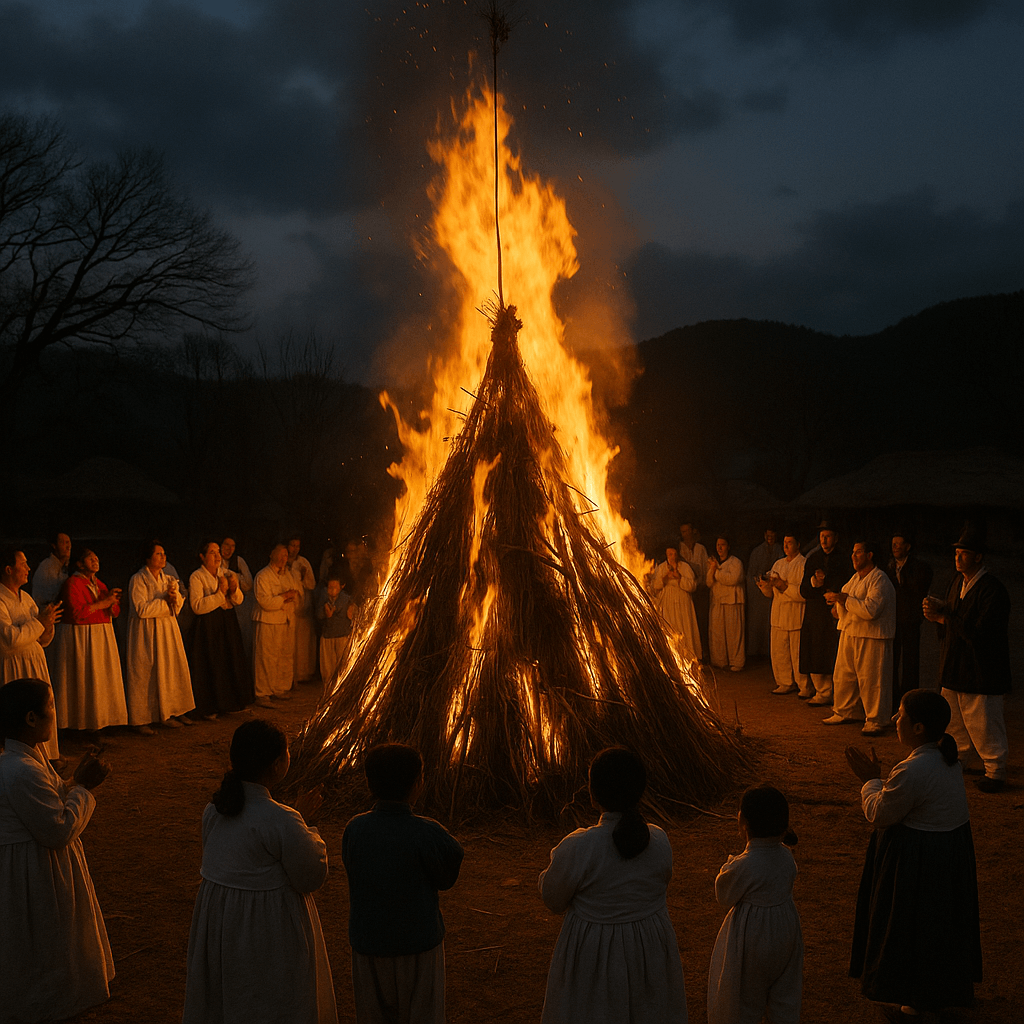 달집태우기 – 불 속에 담긴 마을의 소원과 정화의 의식
